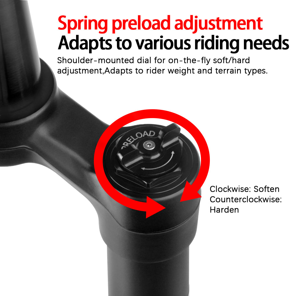 FASTACE AHX17ARP Original Factory Front Fork Suspension Tapered Aluminum Steerer Dual Disc Brake 74.2mm PM for MTB Snow Bike