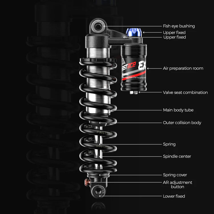 FASTACE BDA53RC Original  Factory Downhill Rear Shock Absorber Suspension 265mm 450LBS 550LBS For Surron Talaria Sting