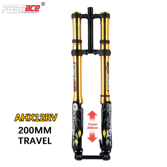 FASTACE AHX12RV Original Factory Front Fork Suspension 60LBS For Surron Talaria Sting 79 Bike Falcon M / Falcon PRO || Gold