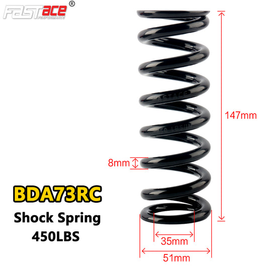 FASTACE BDA73RC 205mm*450lbs Original Rear Shock Spring 450lbs Replacement Repair Kit