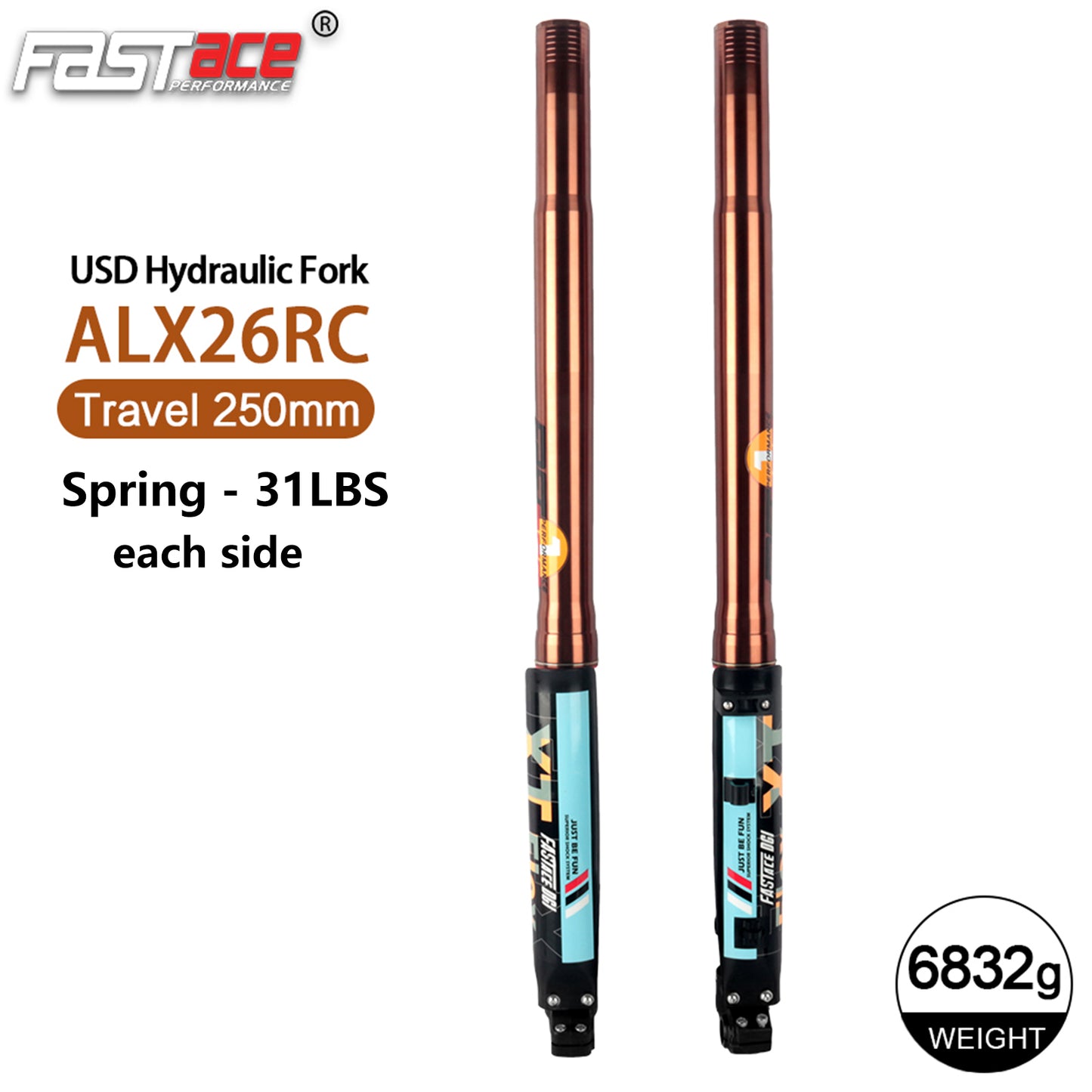 FASTACE ALX26RC Original Factory Front Fork Suspension For Sur-Ron Ultra Bee Off-Road 2023-2025 850L 250mm Travel