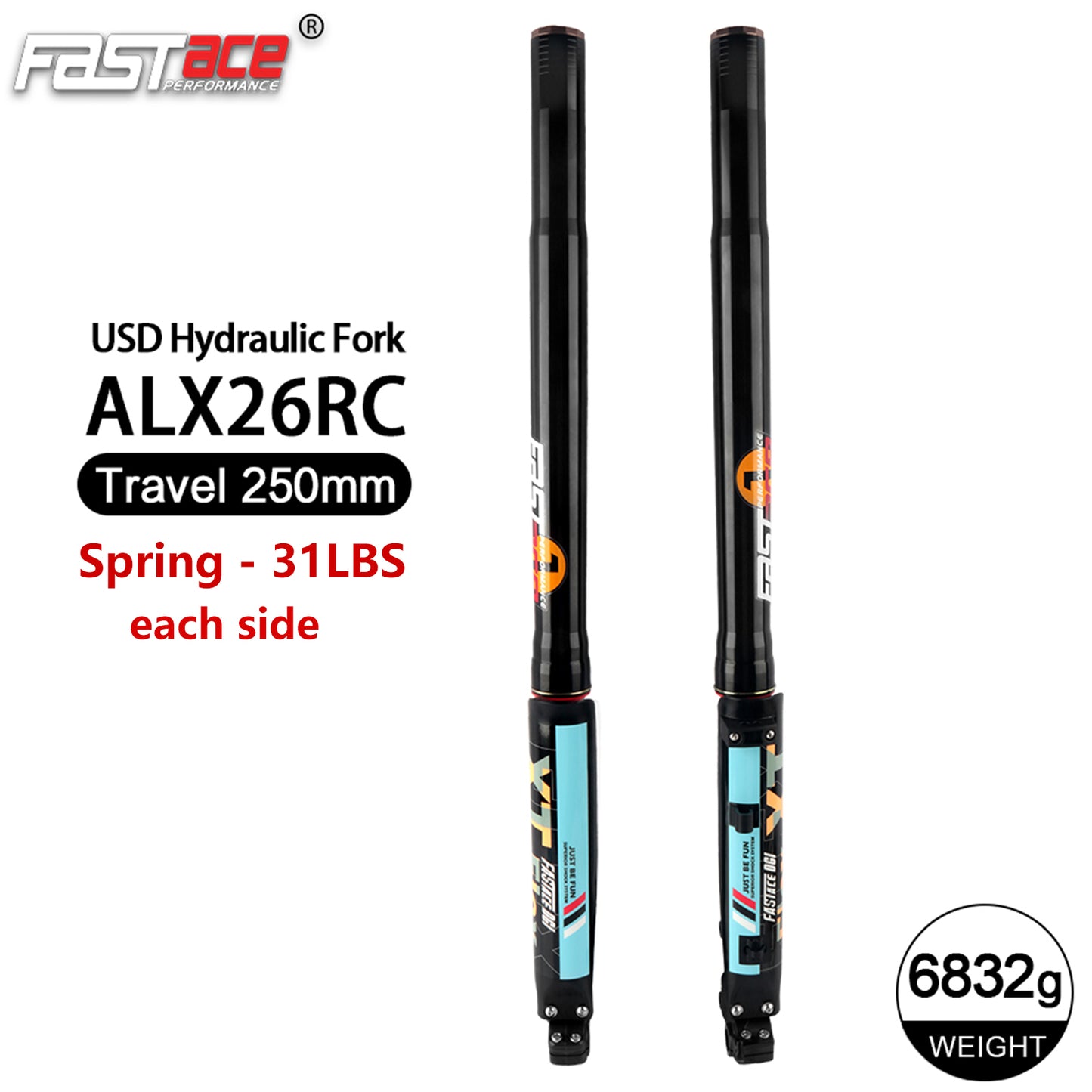 FASTACE ALX26RC Original Factory Front Fork Suspension For Sur-Ron Ultra Bee Off-Road 2023-2025 850L 250mm Travel