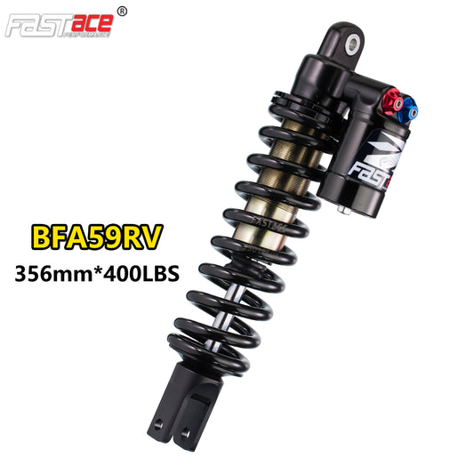 FASTACE BFA59RV External Reservoir Rear Shock Absorber Suspension 356mm 400lbs for Off-road Street bike