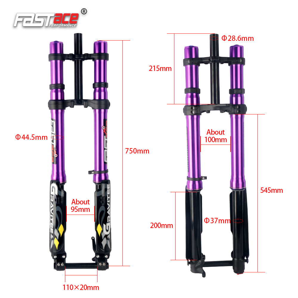 FASTACE AHX12RV Original Factory Front Fork Suspension 60LBS For Surron Talaria Sting 79 Bike Falcon M / Falcon PRO (Scratched)