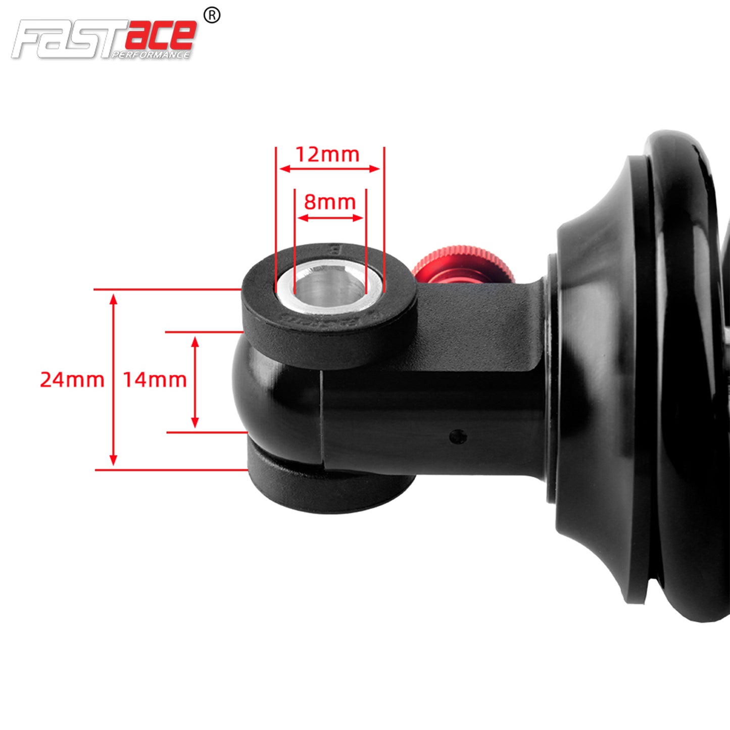 FASTACE BDA53RC Original Factory Downhill Rear Shock Absorber Suspension 265mm NEW VERSION For Surron Talaria Sting