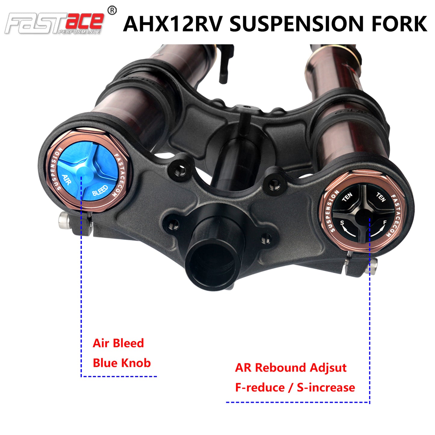 FASTACE AHX12RV Original Factory Front Fork Suspension 50LBS For Surron Talaria Sting 79 Bike Falcon M / Falcon PRO