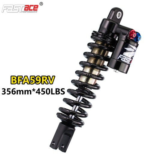FASTACE BFA59RV External Reservoir Rear Shock Absorber Suspension 356mm 450lbs for TCB Dirt Bike XF19 XF25 XF26
